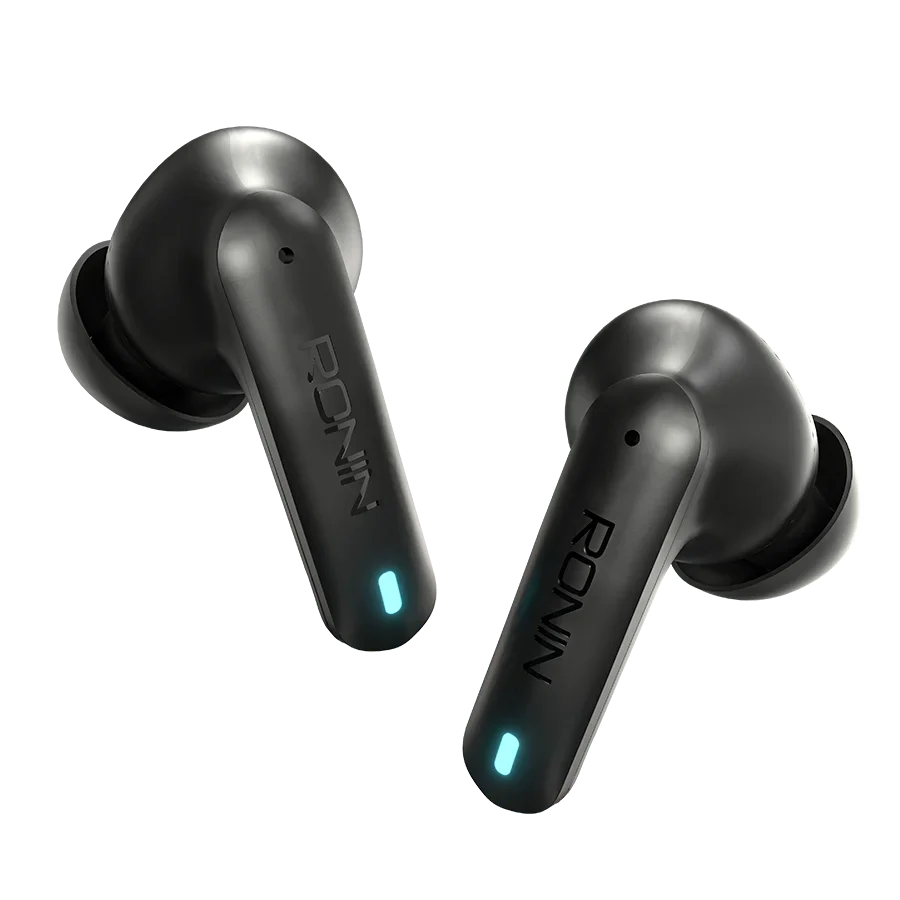 Ronin Dynasty TWS Gaming Earbuds with LED Ring Case
